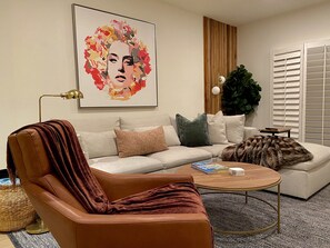 Added a nice & cozy Winter touch to the couch. 