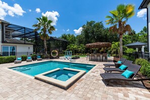 Valhalla Paradise features 3,361 sq. ft. of luxury living, games room, custom-built kids bedrooms, an extended pool area and can accommodate up to 12 guests