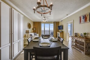 Dining Area with Full Size Murphy Bed