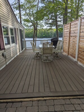 Deck looking towards lake