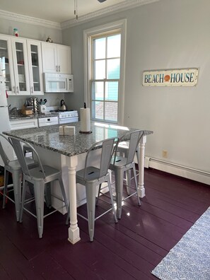 Kitchen and Living room area.
