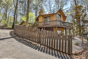 Large fenced in yard