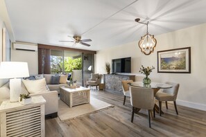 Recently updated with fresh paint, new floors and new furniture 