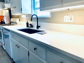 Newly redone kitchen with dishwasher