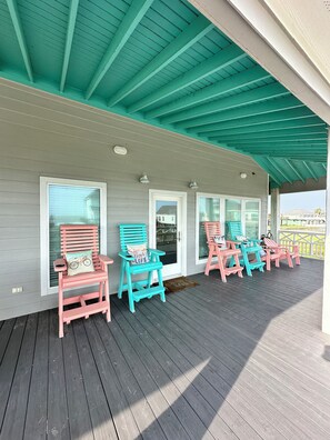 Front porch with seating 