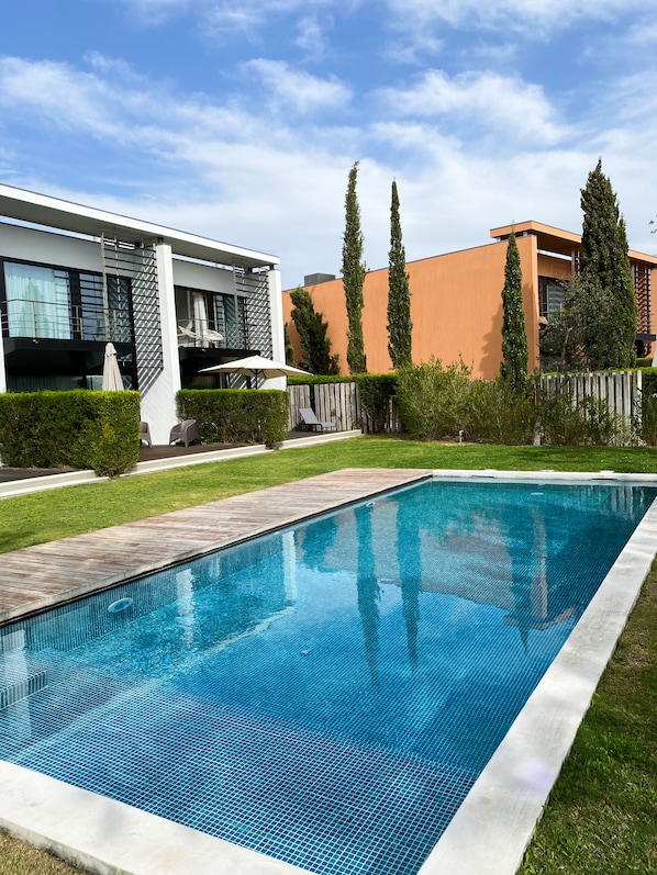 Vista da piscina partilhada