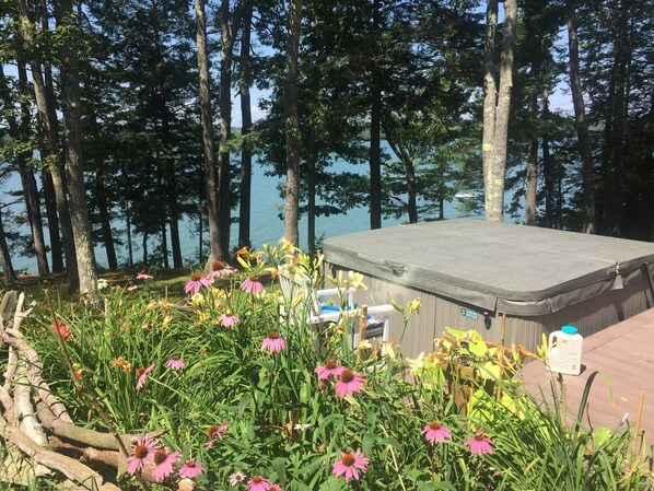 Enjoy the view from the hot tub 