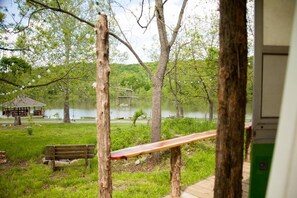 The view of the lake.