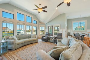 Surf or Sound Realty - 948 - Shooting Shark - Great Room -2