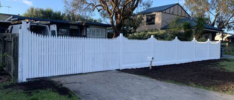 Front fence to keep fury friends in 