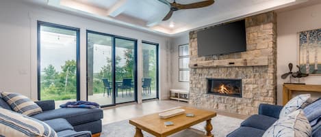 Beautiful Living Area With Patio