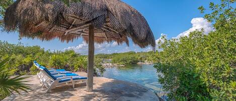 Our villa boasts an exclusive private entrance to pristine lagoon Yal-Ku Lagoon 