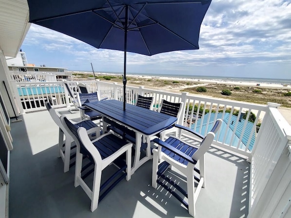 This is the spectacular view from your private balcony!