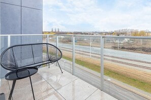Furnished balcony, where the guests can relax after a busy day.