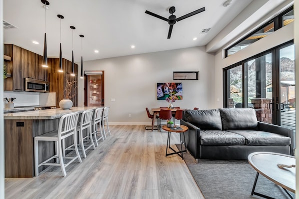 Living room and Kitchen
