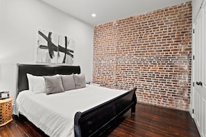 Beautiful bedroom with modern decor