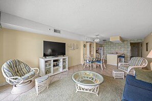 Plenty of space in this living room to gather and spend time together!