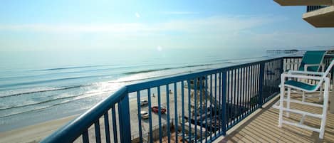 Condo Beachfront Balcony. 