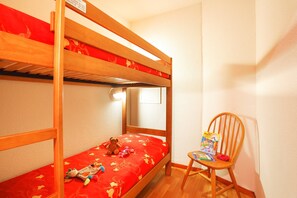 There’s lots of room for the kids in the bunk bed!