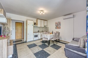 Kitchen and dining area