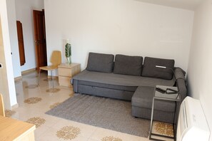 Living room with sofa bed