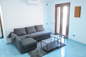 Sofa bed and window