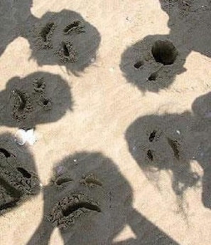 For those who like to goof off on the beach, there are shadows waiting for you!