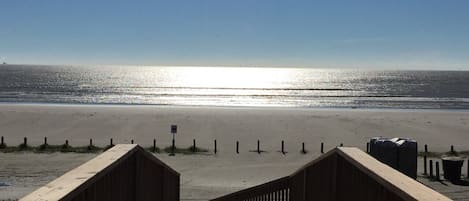 Boardwalk over the sand dunes to the gulf coast beach.  Absolutely beautiful!