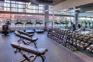 HUGE fitness center.