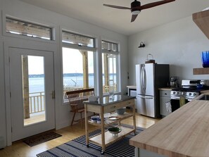 Complete Chef's kitchen complete with gas range, air fryer and mixer