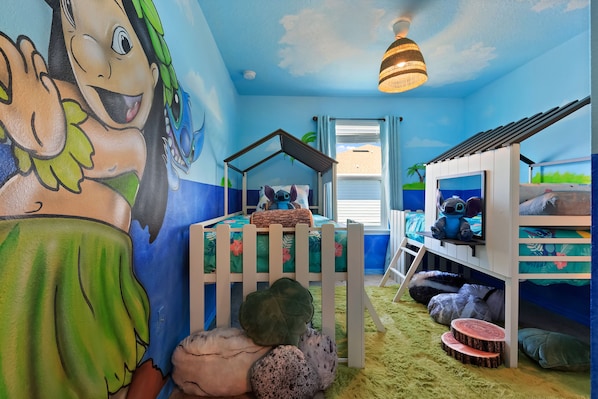 Adorable Lilo and Stitch Themed Twin Bedroom