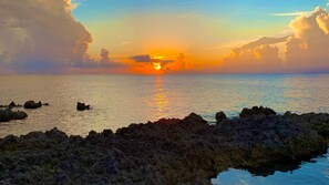 Sunset at Macabuca Bar (within walking distance)