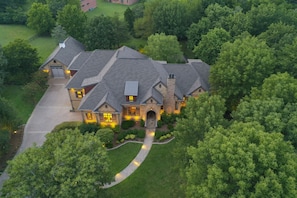 The estate resides on 3 stunning acres