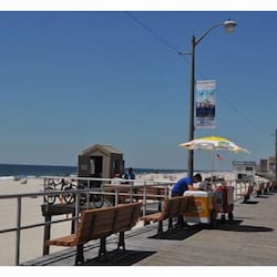 2.2 mile boardwalk with bike lane