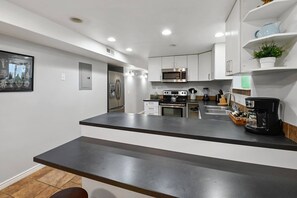 Updated Kitchen and Appliances make this House a desirable place to cook Breakfast, Lunch or Dinner.