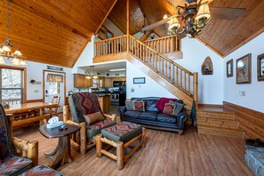 Staircase leading to Master Loft from Living room