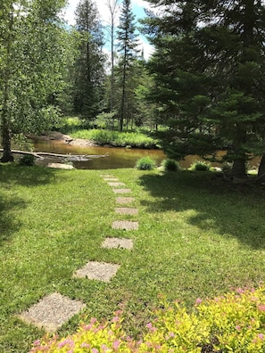 PATH TO RIVER, SMALL DOCK AT END