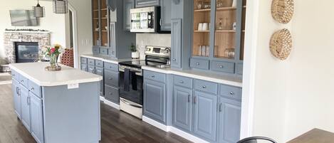 Beautiful kitchen, open to the living and dining rooms