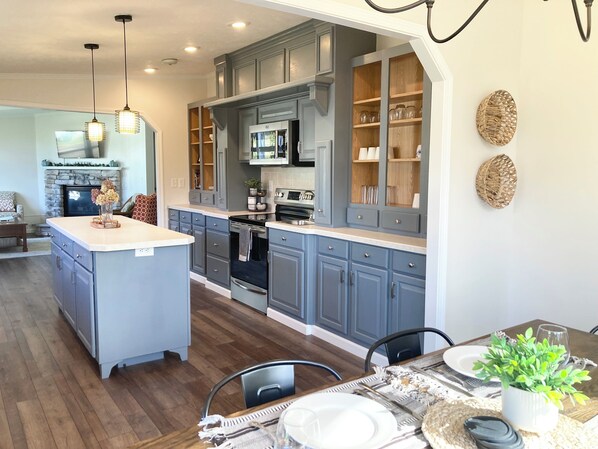 Beautiful kitchen, open to the living and dining rooms