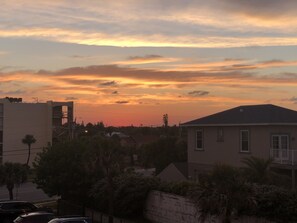 Sunset off back balcony 