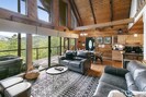 Open concept main floor overlooking beautiful mountain view. 

