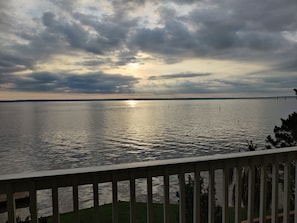 Sunrise on a cloudy day.