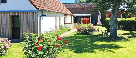 Blick auf das Ferienhaus