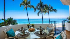 View from the terrace, one floor off the beach