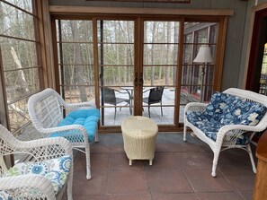 Sun Room walk-out to patio. 