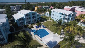 Birds eye view of property