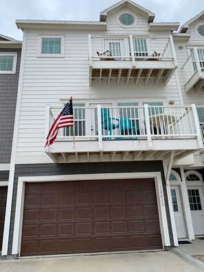 Two balconies to relax and take in the views. Garage available.