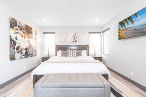 Primary bedroom includes king size bed and private full bath. 1 of 3 bedrooms on the second floor.
                
