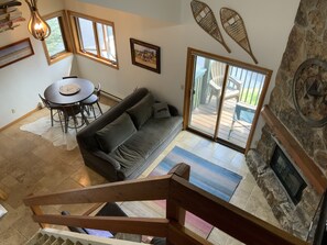 View of Living Room from upper floor.