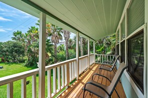 Balcony directly off the living room perfect for morning coffee or happy hour